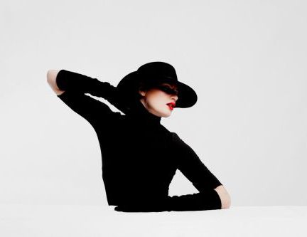 Black Dress - woman in black long sleeve shirt and black hat