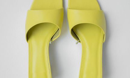 Fashion Trends - Stylish neon yellow square toe feminine shoes